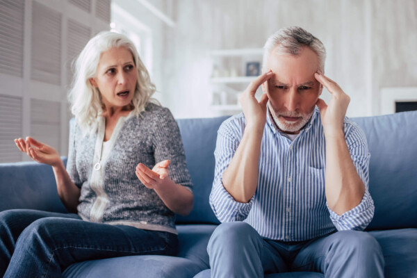 Older adults feeling sad, angry