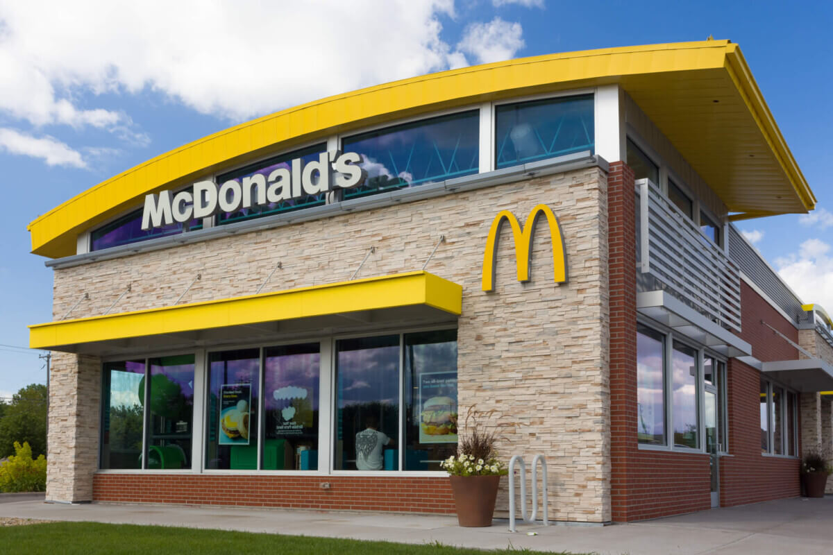 Contemporary McDonald's Restaurant Exterior