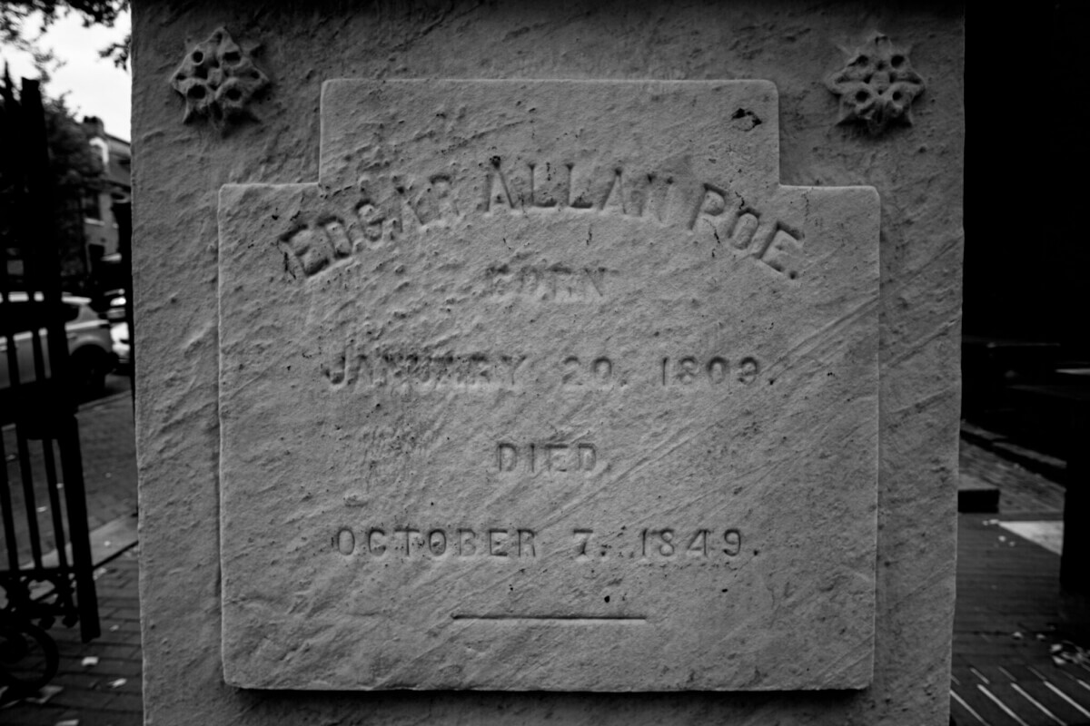 Edgar Allan Poe grave in Baltimore