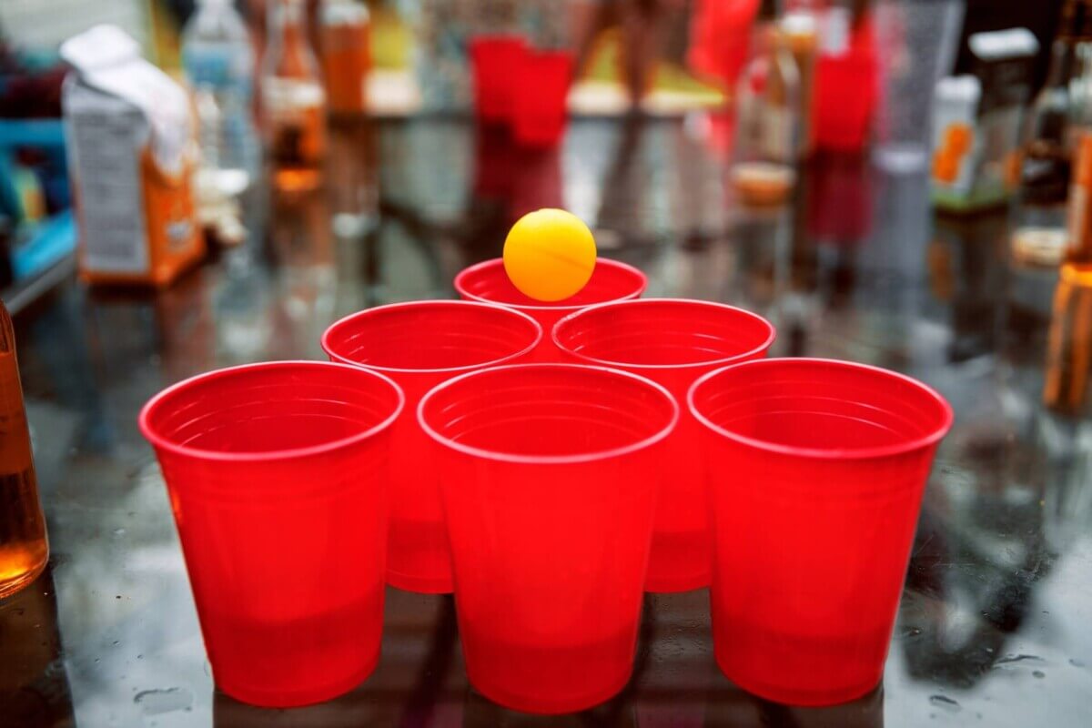 beer pong alcohol