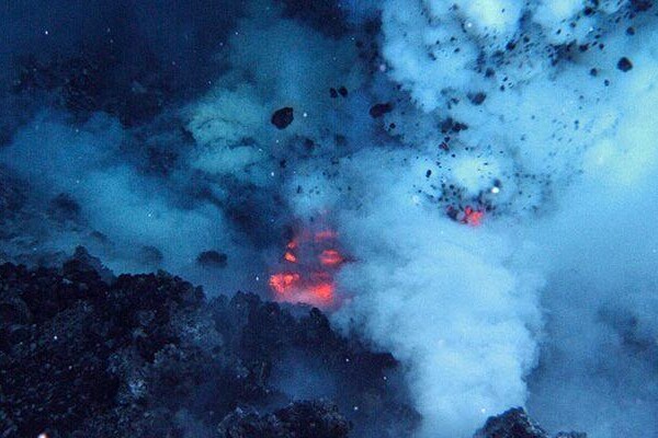 Underwater volcano