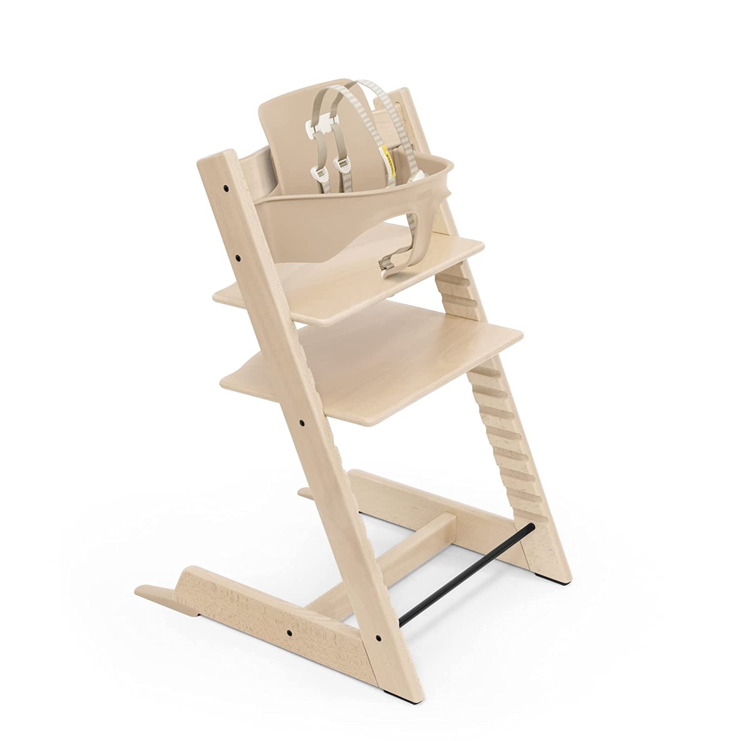natural wood high chair