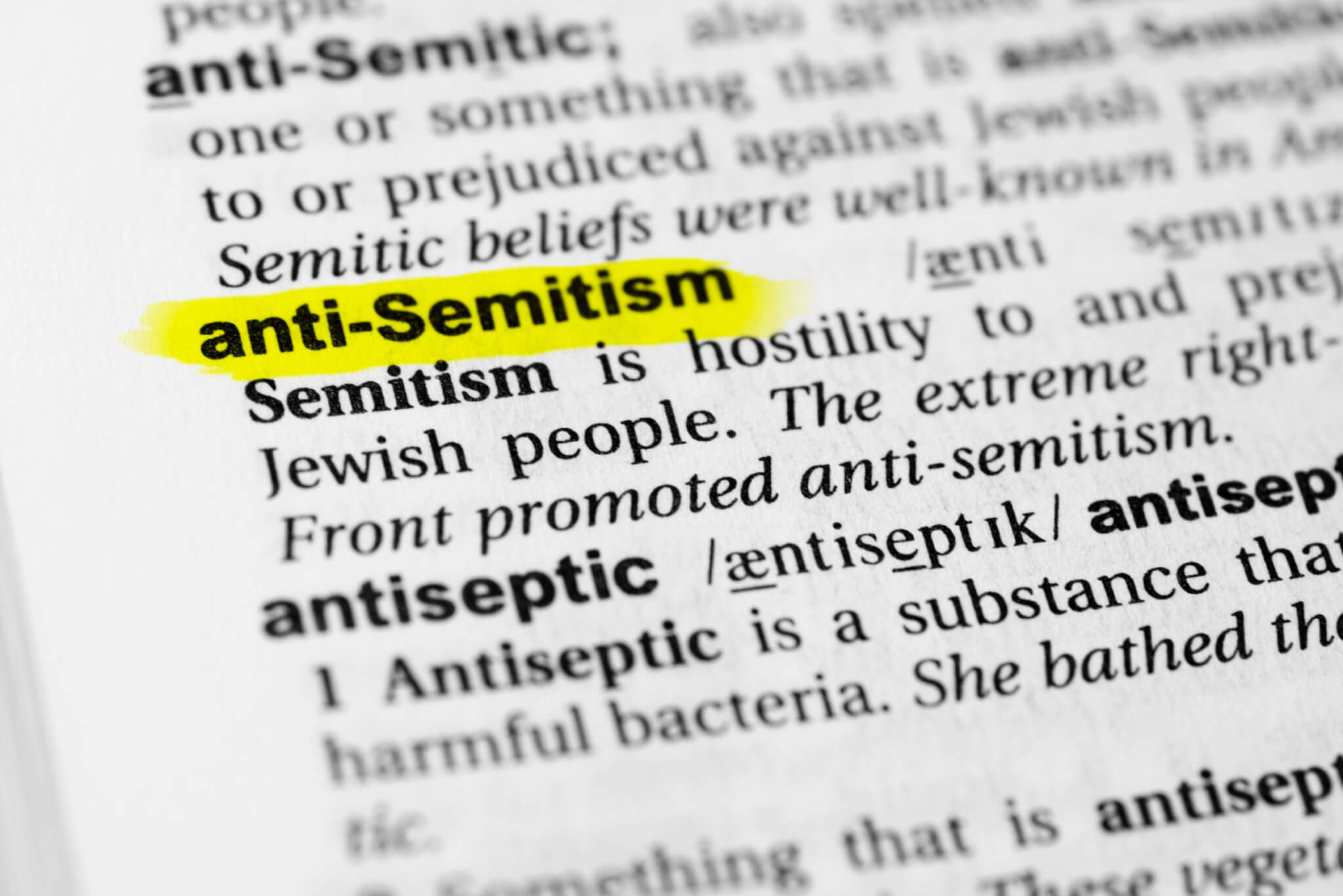 Antisemitism definition in dictionary