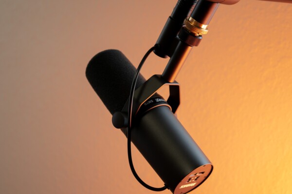 a podcast microphone