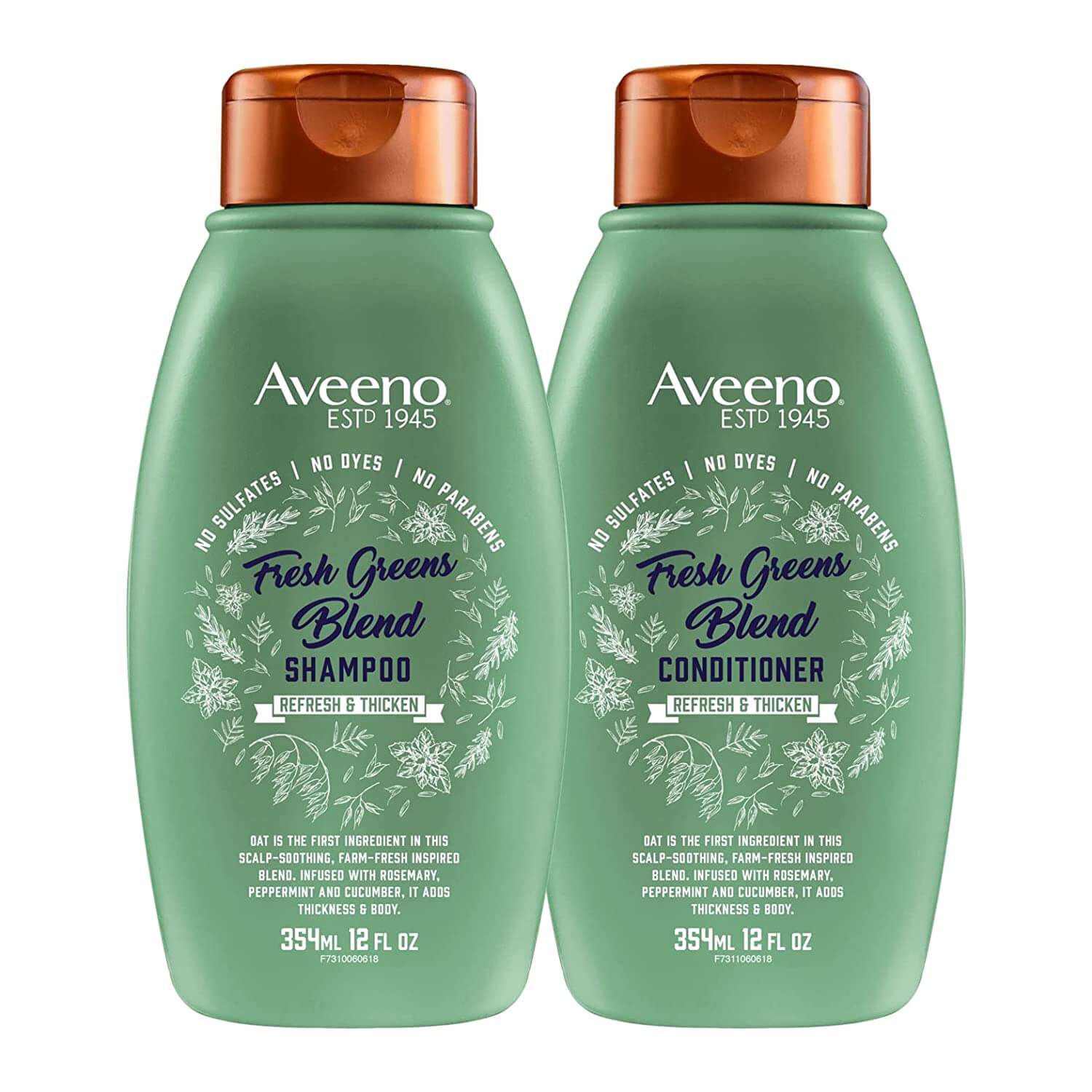 Aveeno Fresh Greens Blend 2-In-1 Shampoo + Conditioner