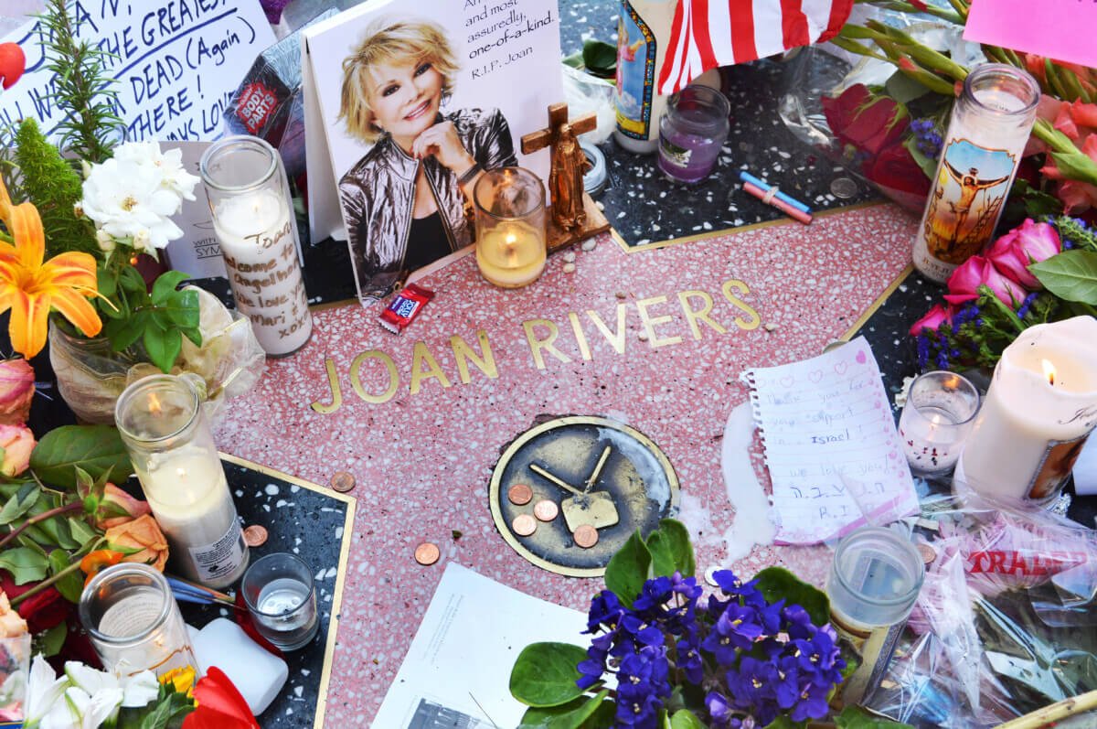Hollywood,,Ca,September,6,,2014:,Joan,Rivers',Star,On,The