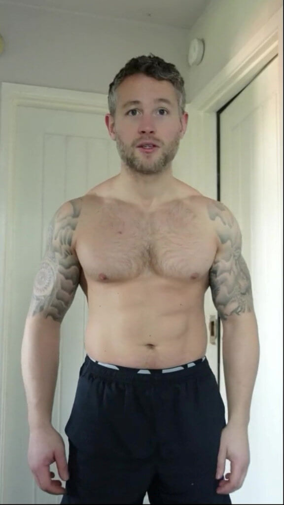 Video grab as a personal trainer who ate pizza every day for a month