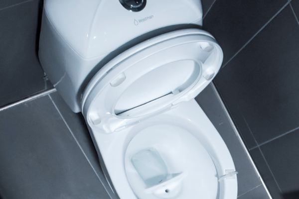 A new toilet that diverts urine to limit virus particles