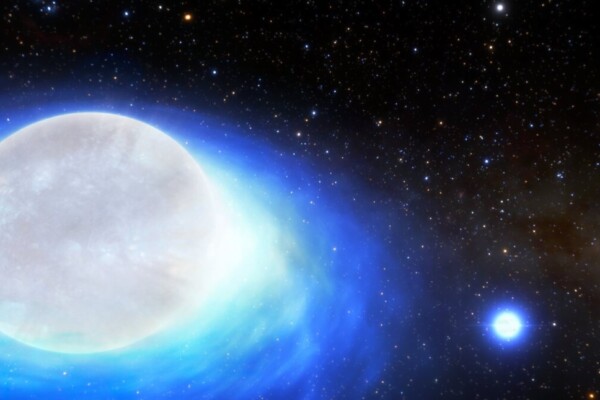 Artist impression of a kilonova star system