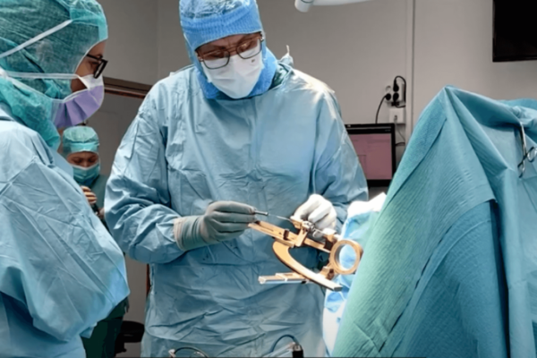 Surgeons perform stem cell transplant in hospital