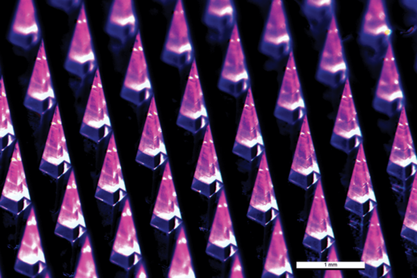 MIT vaccine microneedles created using a 3D printer