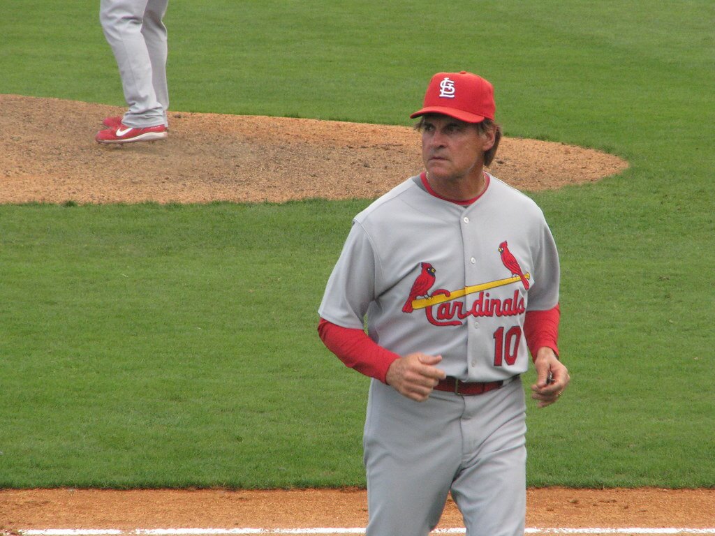 Tony LaRussa as manager for the Cardinals