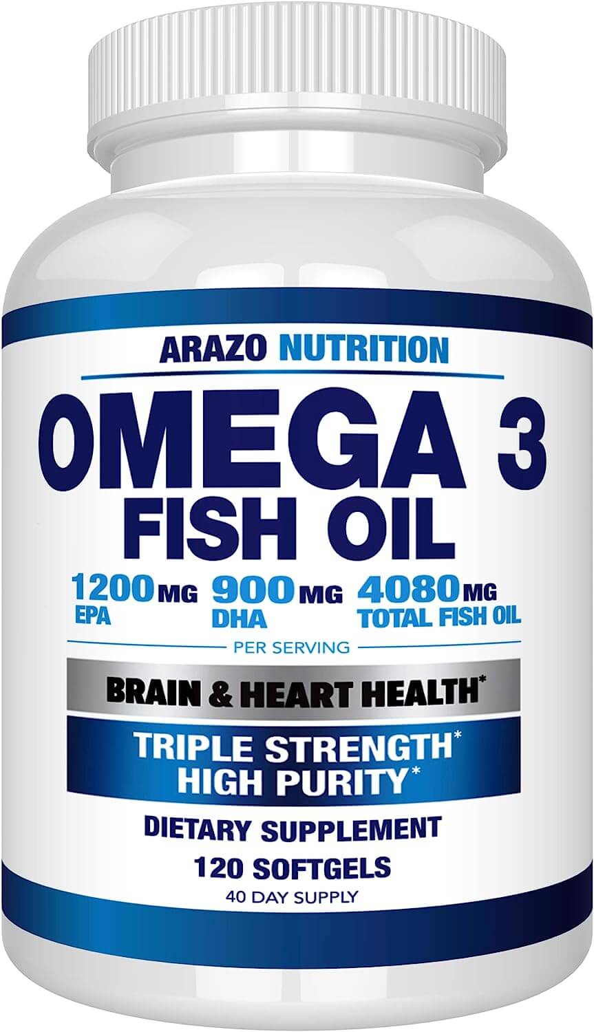 Amazon's Best Seller: Arazo Nutrition Omega 3 Fish Oil