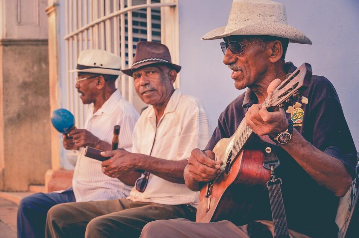 Older Men Playing Instruments