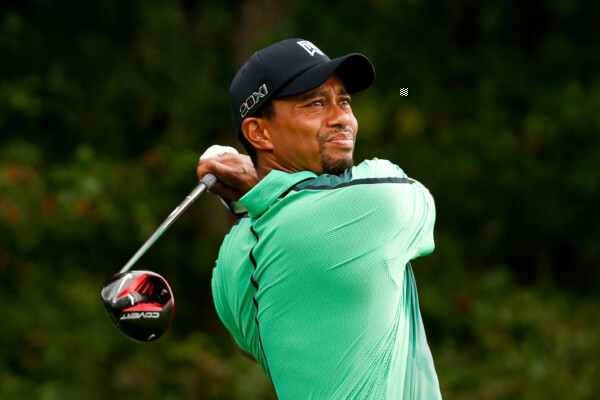 Tiger Woods playing at the Deutsche Bank Championship at TPC Boston in 2013 in Norton, Massachusetts