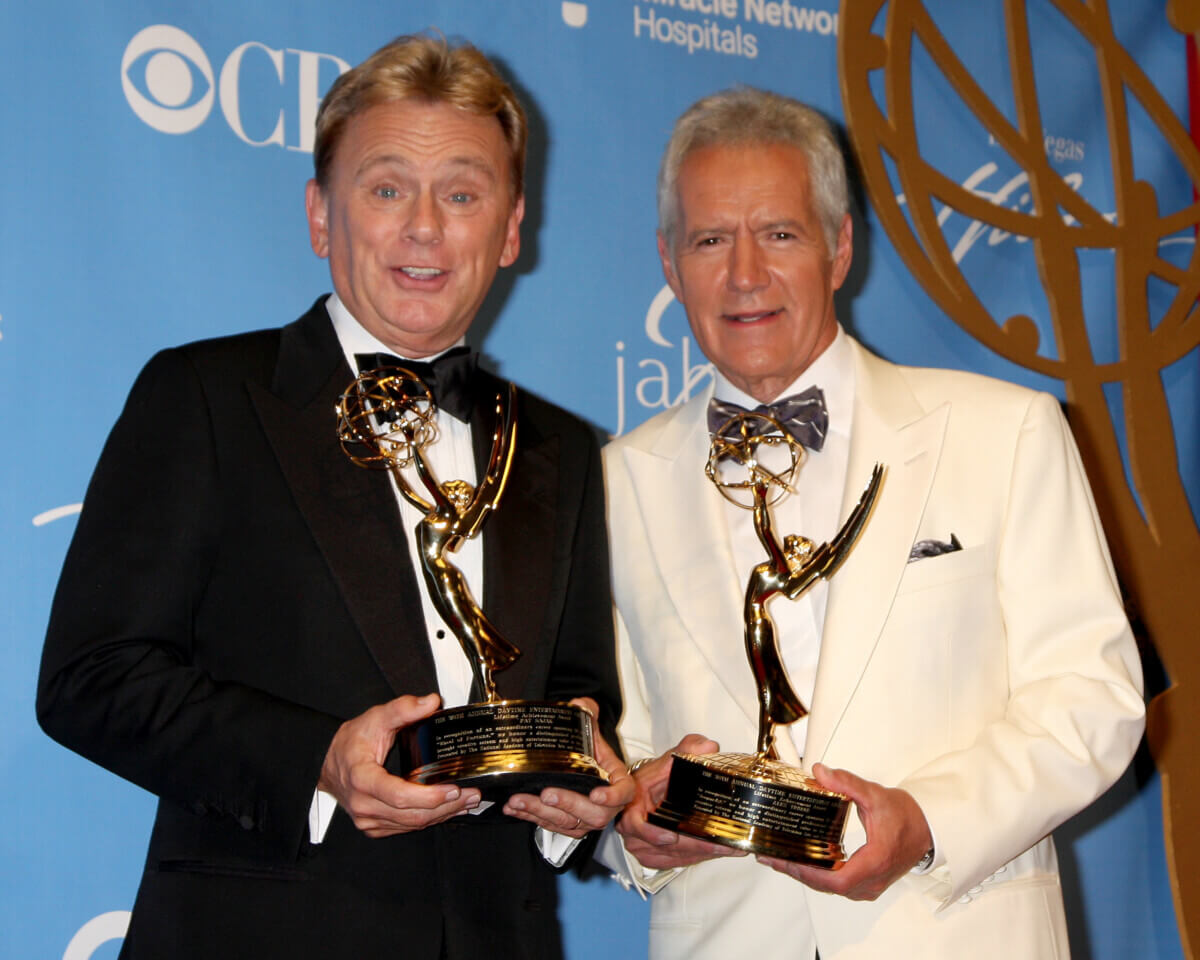 Pat Sajak and Alex Trebek at the 2010 Emmy Awards