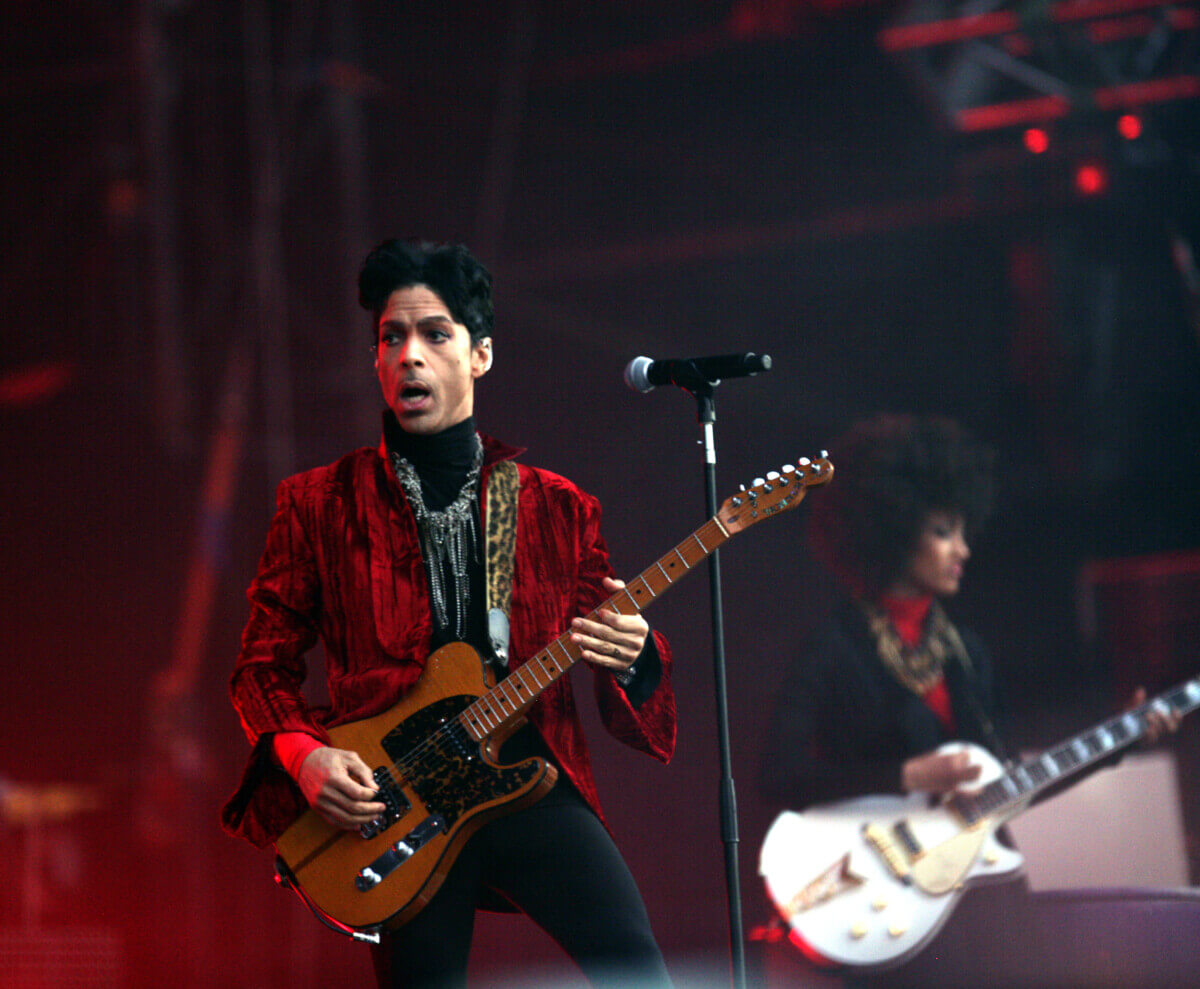Prince in concert at the annual Sziget Festival in Budapest, Hungary, 2011