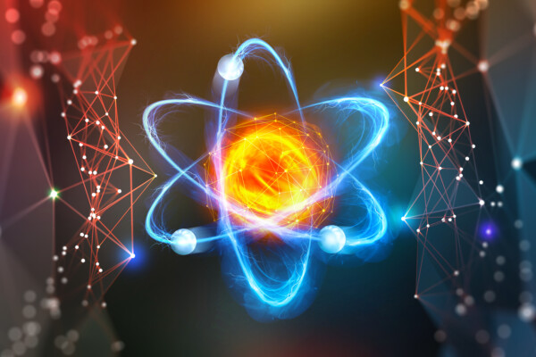 Modern scientific research on nuclear fusion. Innovations in physics 3D illustration