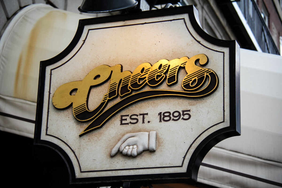 “Cheers” bar sign in Boston