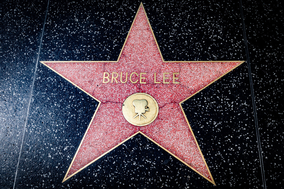 Bruce Lee's star on the Hollywood Walk of Fame