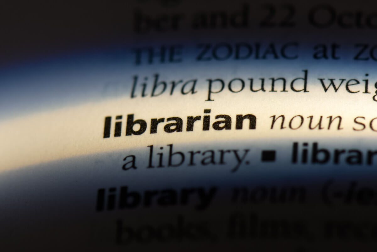 Librarian in the dictionary