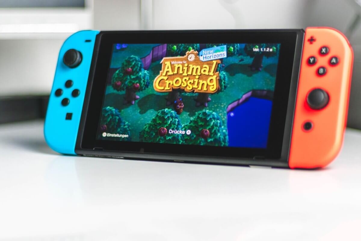 “Animal Crossing” on a Nintendo Switch