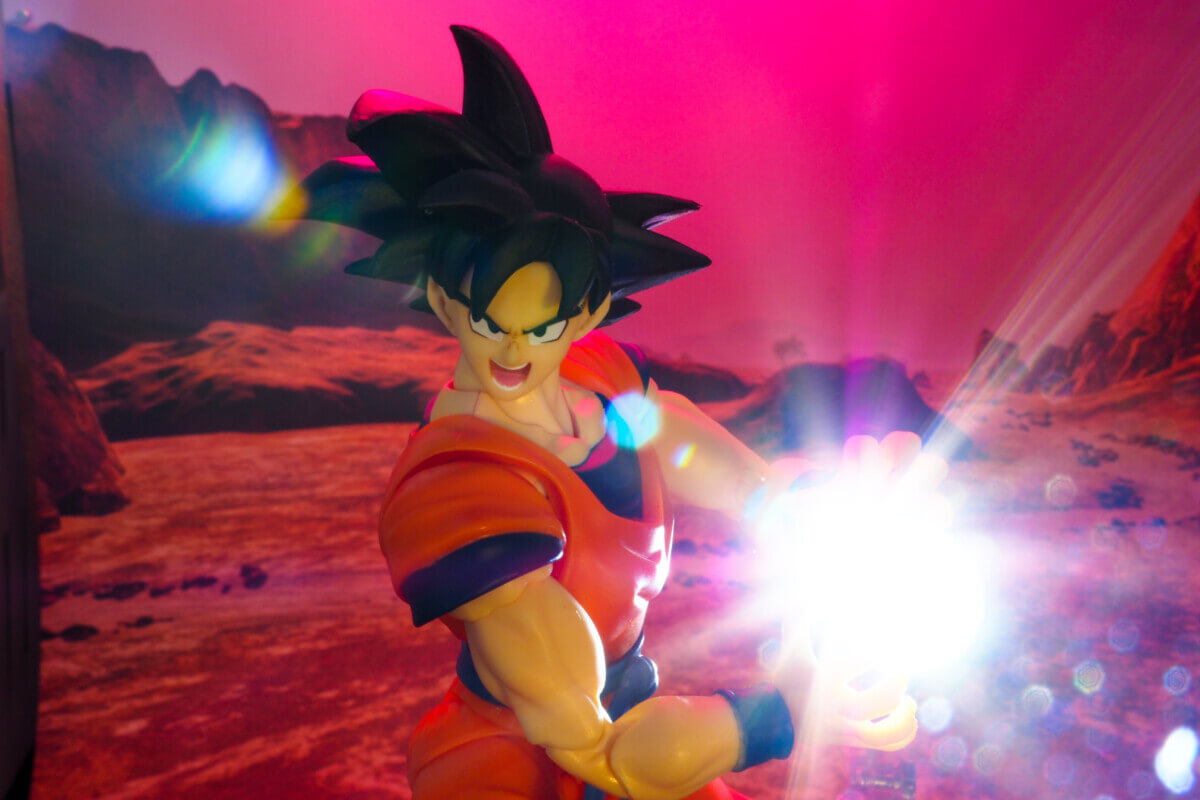 Action figure of Sun Goku from “Dragon Ball Z”