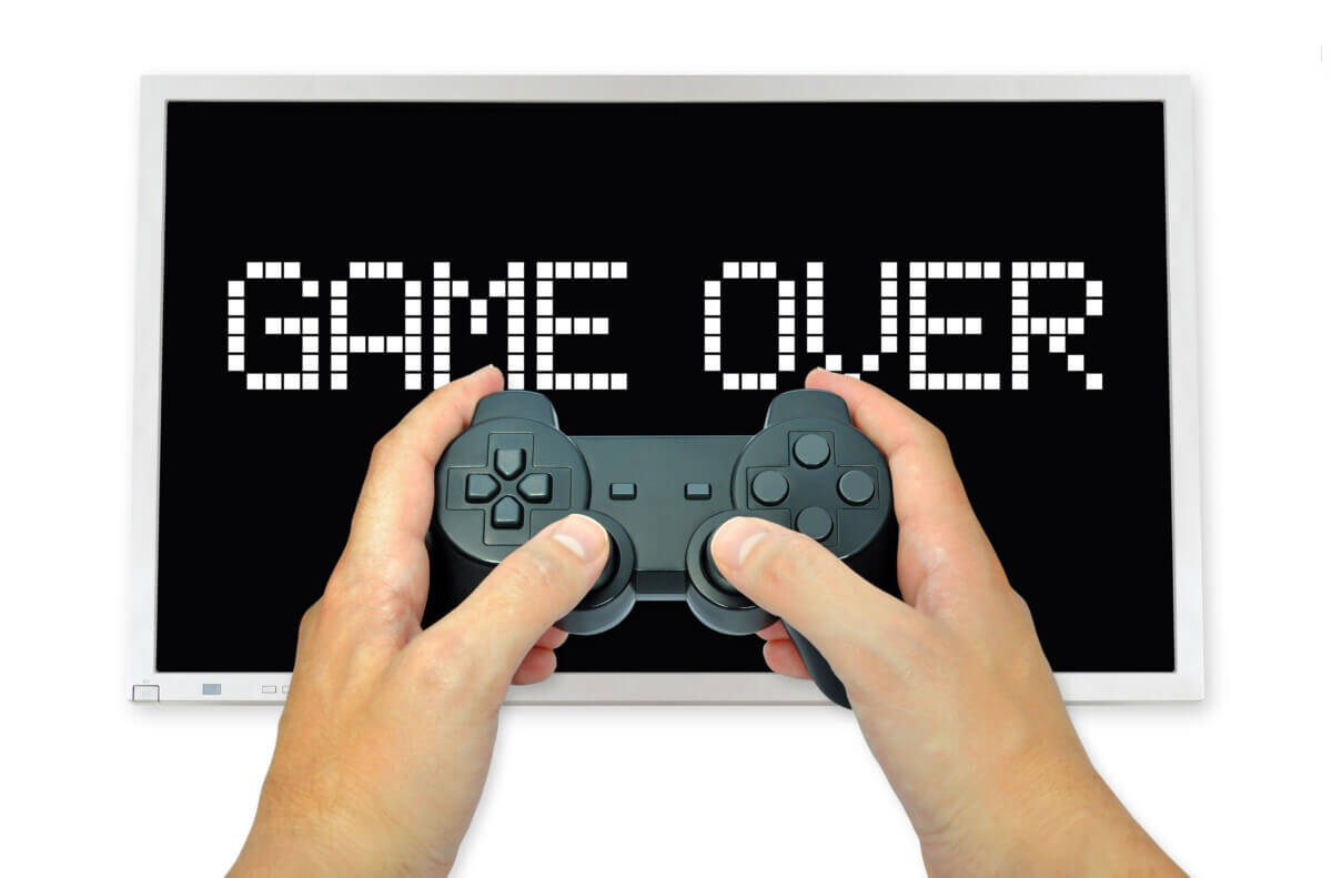 video game Game over