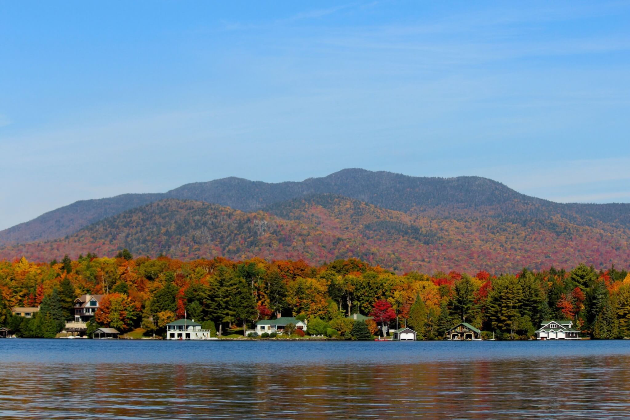 Lake Placid during the fall
