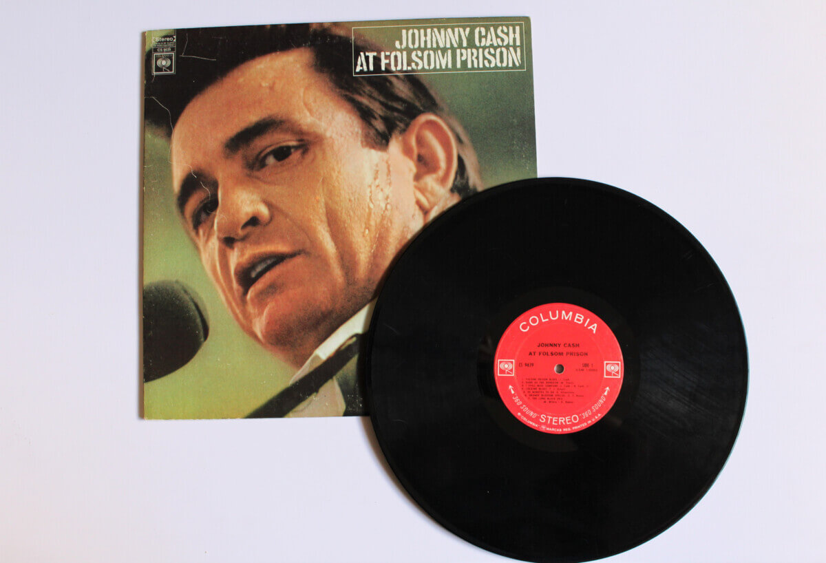 “Johnny Cash at Folsom Prison Blues” record