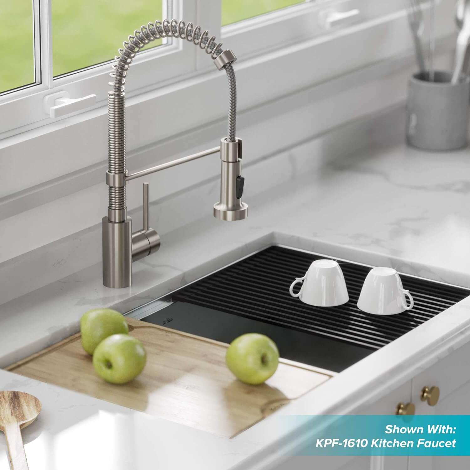 Kraus 110-32 Undermount Single Bowl Stainless Steel Kitchen Sink