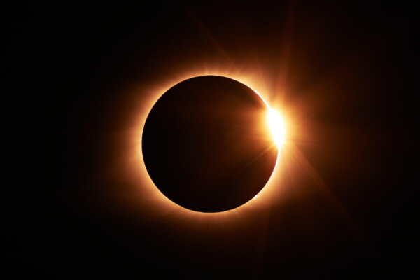 "Ring of fire" effect from solar eclipse