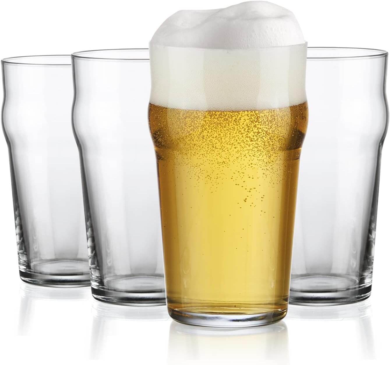 Set of 4 imperial pint beer glasses