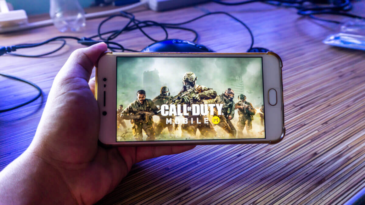 “Call of Duty Mobile” on an Android phone