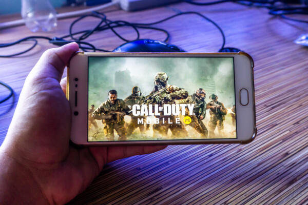 "Call of Duty Mobile" on an Android phone