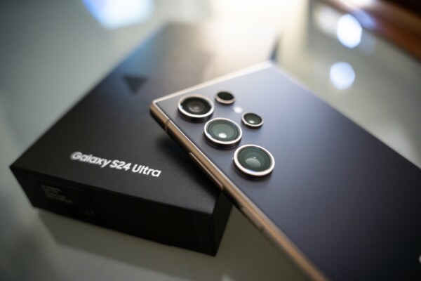 Samsung Galaxy S24 Ultra smartphone with box