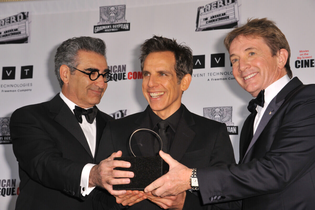 Eugene Levy (left), Ben Stiller & Martin Short at the 26th Annual American Cinematheque Awards Ceremony