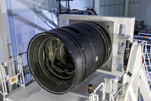 The finished LSST Camera at SLAC National Accelerator Laboratory, California.