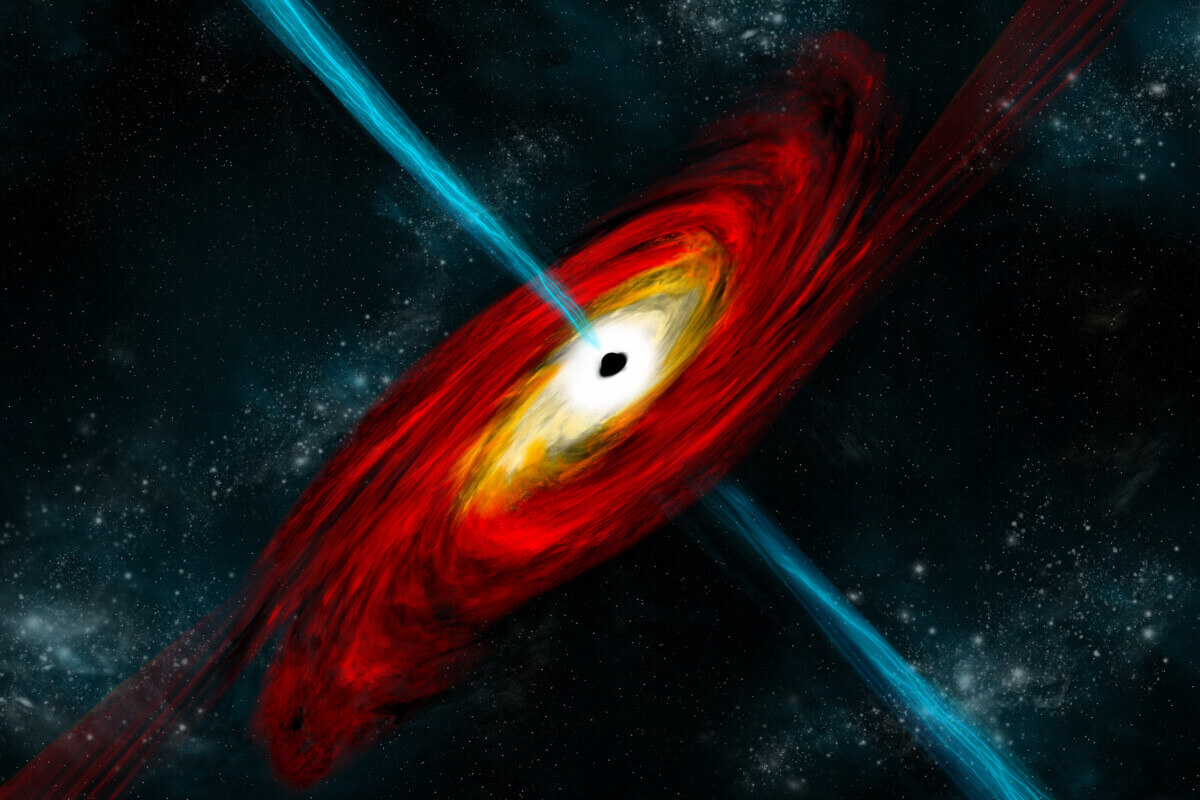 Artist's Depiction Of A Black Hole