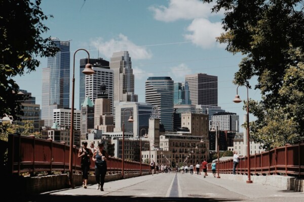 Photo of people walking in Minneapolis, Minnesota